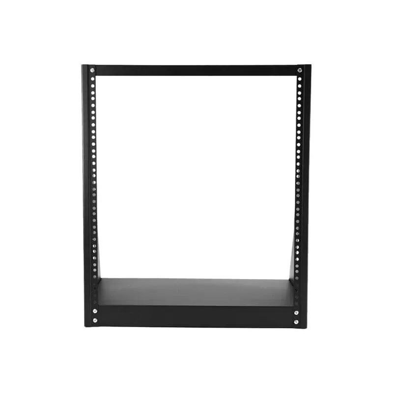 StarTech.com 2-Post 12U Heavy-Duty Desktop Server Rack, Small Open Frame 19in Computer Rack, Compact sieciowy Rack for AV / Studio / Data / IT Equipment, TAA Compliant - Free Standing Two-Post Home/Office Rack