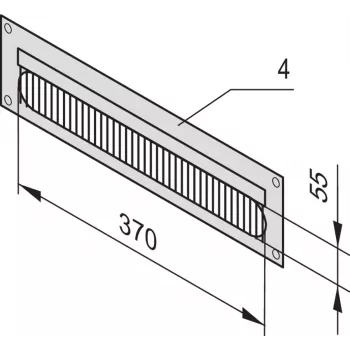 SCHROFF PANEL KABLOWY 4U 7021 - Akcesorium do szafy rack - 4U (20118797)