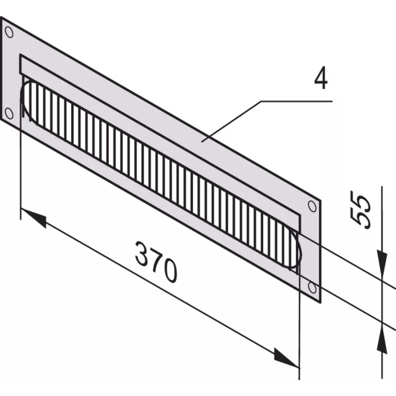SCHROFF PANEL KABLOWY 4U 7021 - Akcesorium do szafy rack - 4U (20118797)