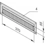 SCHROFF PANEL KABLOWY 4U 7021 - Akcesorium do szafy rack - 4U (20118797)