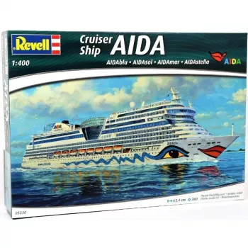 Plastikowy model statku wycieczkowego Aida