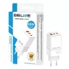 Beline ad. Siec. 2x USB-C 1x USB 65W Biały/biały (tylko głowica) Pd 3.0 Qc