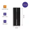 Zewnętrzna obudowa SSD QOLTEC NV2270 dla dysków M.2 SATA/NVMe, USB-C, do 2 TB