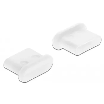 Osłona przeciwkurzowa na żeńskie złącze USB Type-C DeLOCK 64095, 10 sztuk, biała