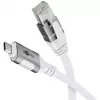 Kabel sieciowy Goobay 74180 USB C RJ-45 Cat6 10 m biały