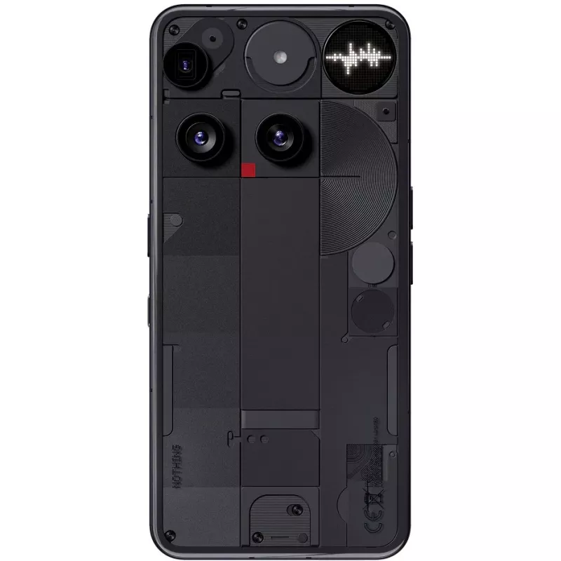 Nothing Phone (3) czarny - 5G Smartfon - Dual-SIM - RAM 12 GB / Pamięć wewnętrzna 256 GB - Wyświetlacz OLED - 6,67 cala (A10000022)