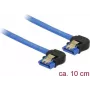 Kabel SATA DeLOCK 85094 0,1 m SATA 7-pin Czarny Niebieski