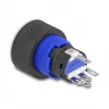 Przycisk DELOCK 22049 22 mm, 5× zaciski lutownicze, montaż panelowy