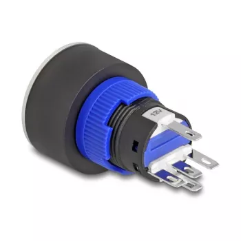 Przycisk DELOCK 22049 22 mm, 5× zaciski lutownicze, montaż panelowy