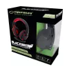 Zestaw słuchawkowy gamingowy ESPERANZA BLACKBIRD, mikrofon, USB/Jack 3,5 mm, czarno-czerwony