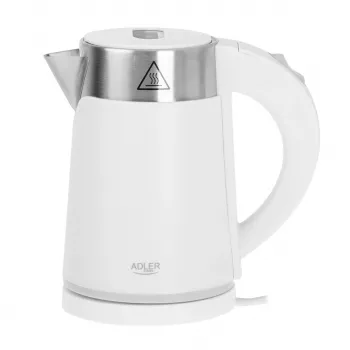 Czajnik elektryczny Adler AD 1372w — 0,6 l, 800 W, obudowa ze stali nierdzewnej, sterowanie dotykowe
