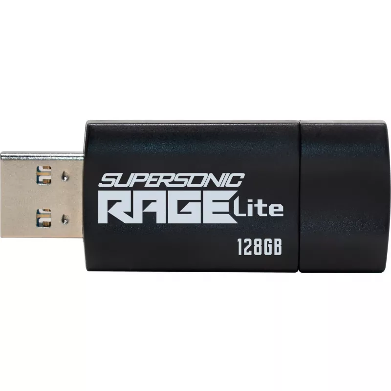Pamięć USB PATRIOT Supersonic Rage Lite 128 GB USB Type-A 3.2 Gen 1, 180 MB/s, niebiesko-czarna