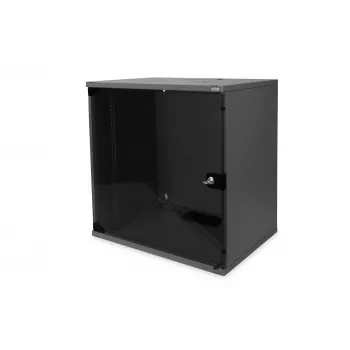 DIGITUS Professional - Obudowa - SOHO, niezmontowana - 540x400 mm (szer. x gł.) - odpowiednia do montażu naściennego - Czarna, RAL 9005 - 12U - 48,3 cm (19) (DN-19 12-U-S-SW)