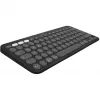 Logitech Pebble Keys 2 K380s - Klawiatura - Bezprzewodowa - Bluetooth LE - QWERTZ - Niemiecka - Tonal Graphite (920-011795)