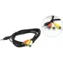 Kabel audio Gembird 3,5 mm do 3×RCA, 2 m, czarny (CCA-4P2R-2M)