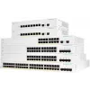 Cisco Business 220 Series CBS220-48P-4G - Przełącznik - Smart - 48 x 10/100/1000 (PoE+) + 4 x Gigabit SFP (Uplink) - montaż w szafie - PoE+ (382 W)