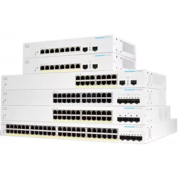 Cisco Business 220 Series CBS220-48P-4G - Przełącznik - Smart - 48 x 10/100/1000 (PoE+) + 4 x Gigabit SFP (Uplink) - montaż w szafie - PoE+ (382 W)