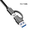 Koncentrator USB 3.2 Gen1, 4xUSB-A z przełącznikami