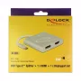 Adapter graficzny USB DeLOCK 87716 2560 x 1440 pikseli Srebrny