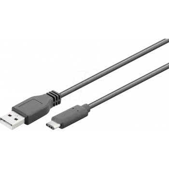Wentronic 41074 Kabel USB 1 m 3.2 Gen 2 (3.1 Gen 2) USB A USB C Czarny (41074)