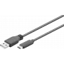 Wentronic 41074 Kabel USB 1 m 3.2 Gen 2 (3.1 Gen 2) USB A USB C Czarny (41074)