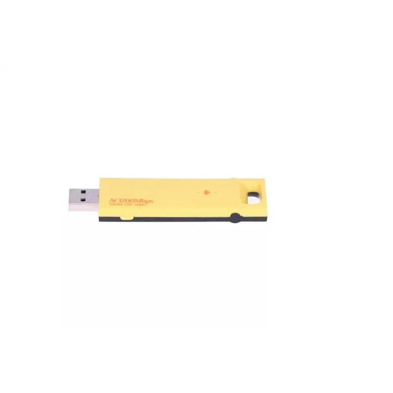 Bezprzewodowy adapter USB Extralink U1200AC AC1200 Dual Band, żółty plastik