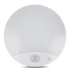 Lampa ścienna LED MACLEAN MCE357W z czujnikiem ruchu IR, biała, zewnętrzna/wewnętrzna