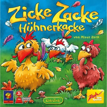 Zicke Zacke Chicken Cha Cha Cha, gra planszowa Gra Roku dla Dzieci 1998