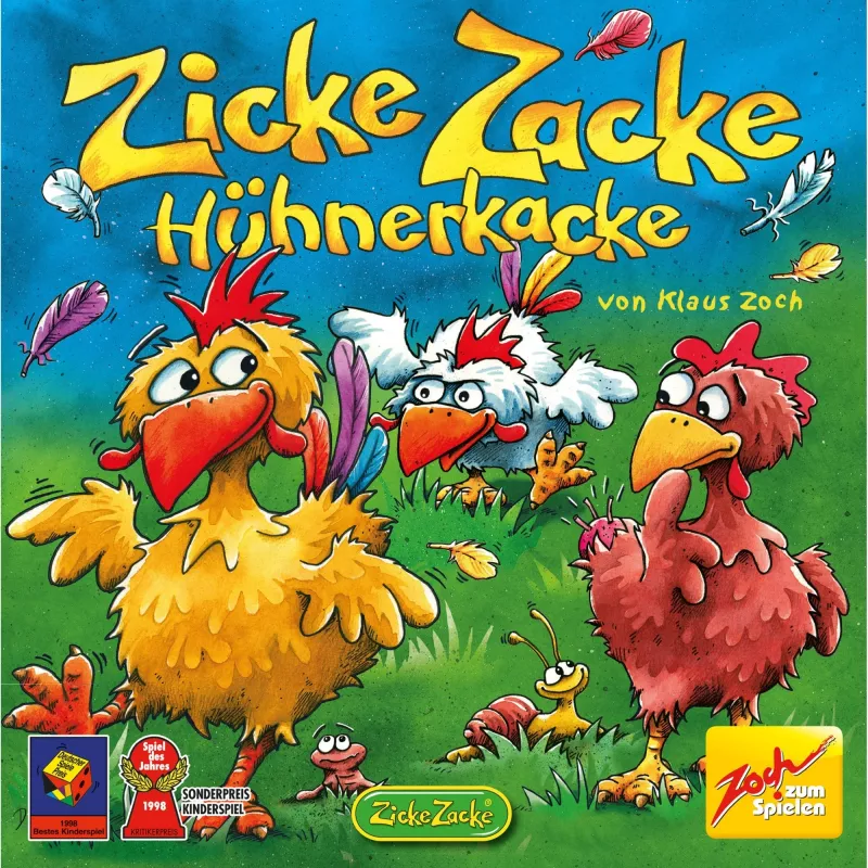 Zicke Zacke Chicken Cha Cha Cha, gra planszowa Gra Roku dla Dzieci 1998