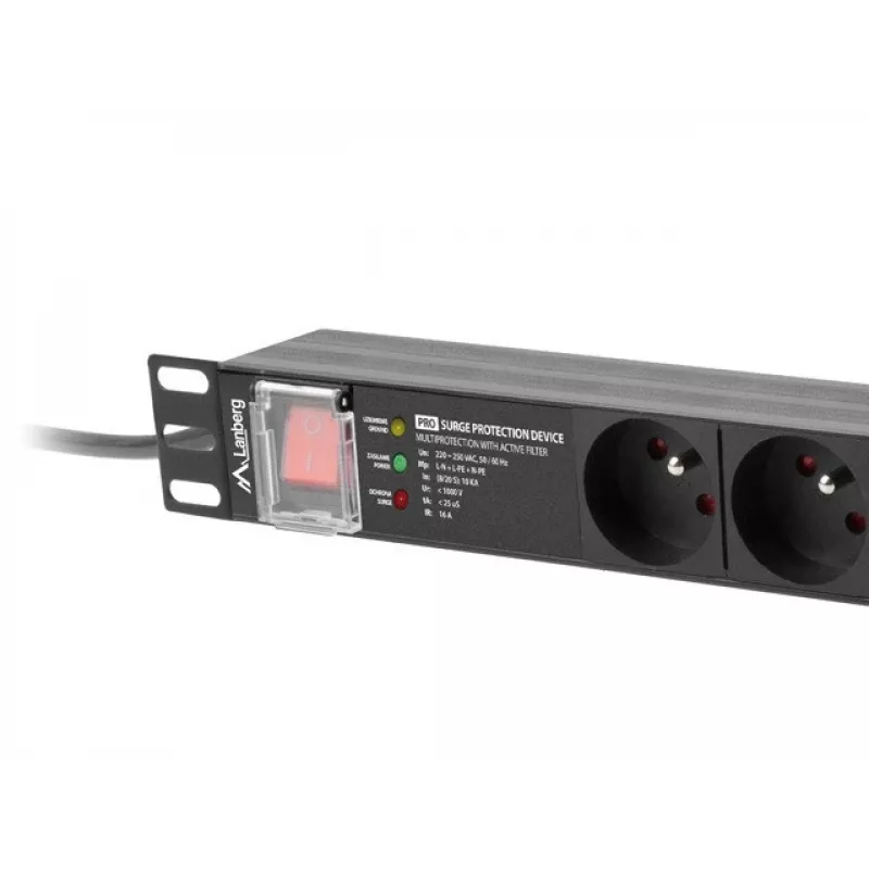 Jednostka dystrybucji zasilania PDU Lanberg PDU-PRO-07E-0200-BK