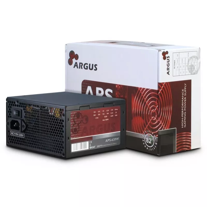 Zasilacz Inter-Tech Argus APS 620 W 20+4 Pin ATX ATX Czarny