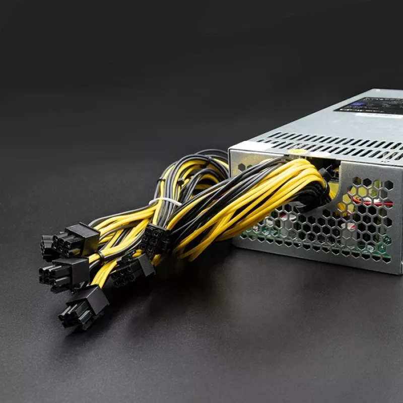 Zasilacz PCI-E Qoltec 50177 Smart 1600W | 80 Plus Gold - do kopania kryptowalut