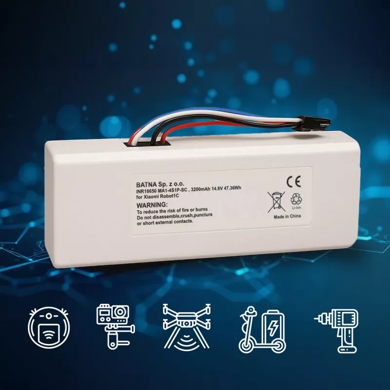 Bateria do Xiaomi Robot 1C P1904-4S1P-MM, 3200mAh, 47,36Wh, STYTJ01ZHM Mijia 1C P1904-4S1P-MM (Dreame MC1808)