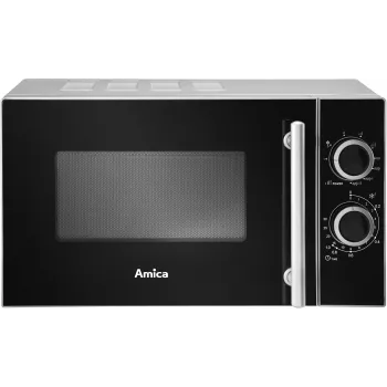 Amica AMGF20M1GS kuchenka mikrofalowa Wolnostojąca kuchenka mikrofalowa z grillem 20 L 700 W Czarny, Srebrny