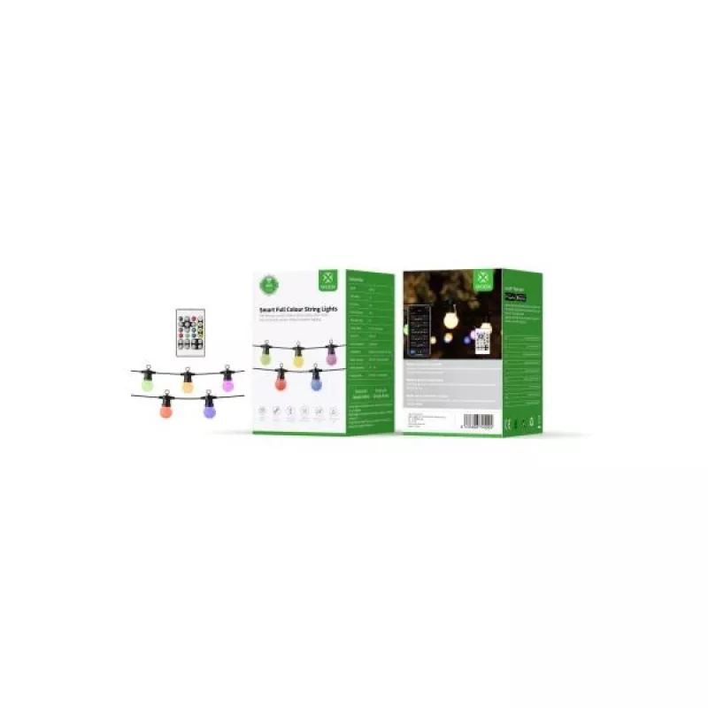 WOOX R5195 Inteligentna dekoracyjna girlanda świetlna 9m RGB+CCT, Google Assistant i Amazon Alexa, IP65