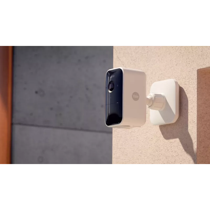 Kamera bezpieczeństwa Yale SV-OC-1A-W Cube IP, do użytku wewnątrz i na zewnątrz, 1080 x 1920 pikseli, montaż na ścianie