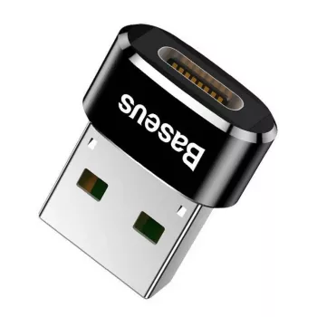 Baseus Adapter USB męski na Type-C żeński Czarny