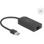 DeLOCK 66045 Adapter Kablowy USB 5 Gb/s Typ-A 2.5 Gigabit LAN RJ45 Czarny