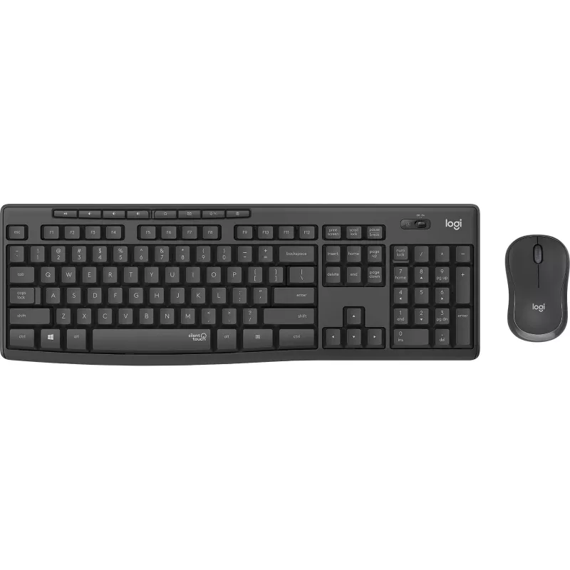 MK295 Silent Wireless Combo Graphite UK Intnl