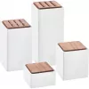 Ceramiczne pojemniki do przechowywania, zestaw 4 szt. ZWILLING 1002267 – glazurowane, piętrowe, hermetyczne na herbatę, kawę, cukier, przyprawy