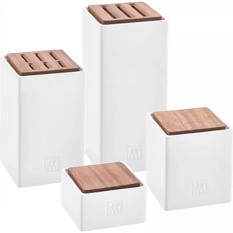 Ceramiczne pojemniki do przechowywania, zestaw 4 szt. ZWILLING 1002267 – glazurowane, piętrowe, hermetyczne na herbatę, kawę, cukier, przyprawy