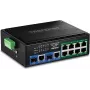 Przemysłowy przełącznik Gigabit TRENDnet TI-BG108 — 10-portowy, 400W PoE++