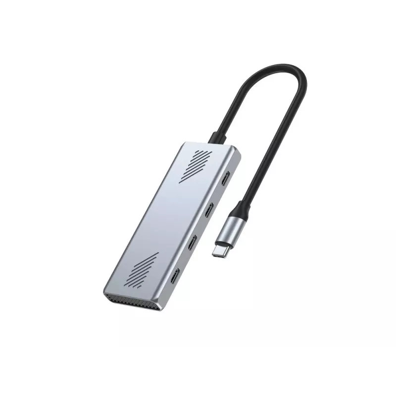 Koncentrator USB-C 3.2 Gen 2 z 4 portami firmy GEMBIRD UHB-CM-U310-C4-01