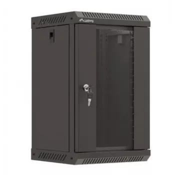 Szafa rack Lanberg WF11-3309-10B 9U Szafa ścienna Czarny