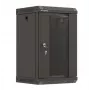 Szafa rack Lanberg WF11-3309-10B 9U Szafa ścienna Czarny