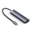 Vention 5-w-1 hub USB-C 100W PD 5Gbps 4K@60Hz