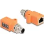 DeLOCK 60617 adapter złącza M12 RJ45 fioletowy