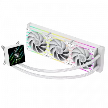 Gamemax | Chłodzenie cieczą CPU | HAILSTORM 360 LCD | Biały