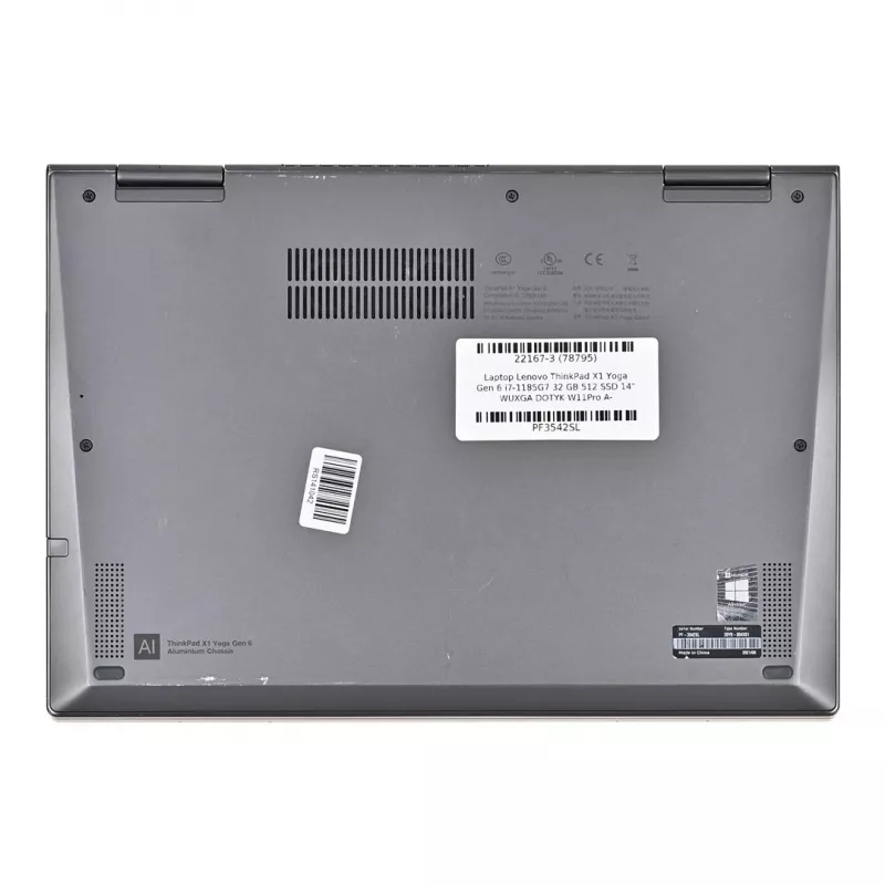 LENOVO ThinkPad X1 Yoga Gen.6 i7-1185G7 32GB 512GB SSD 14 WUXGA(dotyk) Win11pro USED US QWERTY Używany