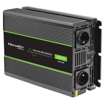 Qoltec Monolith zasilacz/przetwornica samochodowa 4000 W Czarny